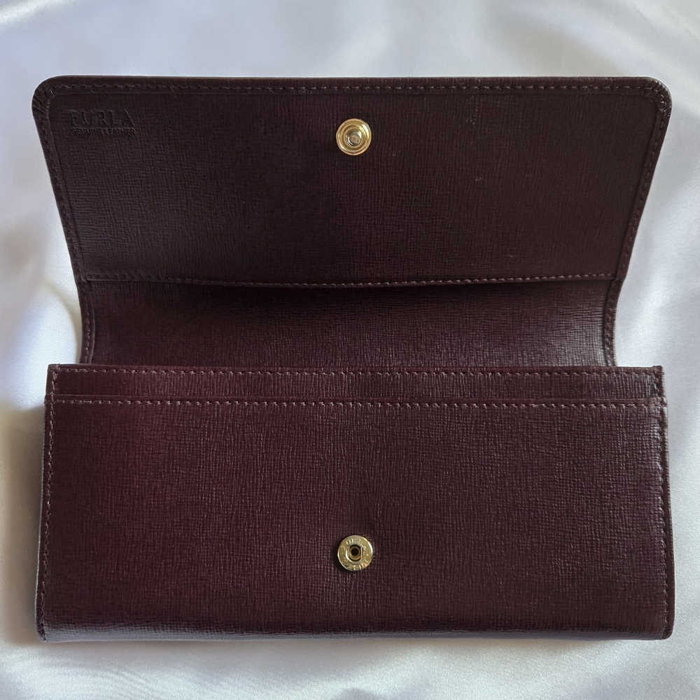 Furla Rich Burgundy Leather Wallet - Picture 9 of 11